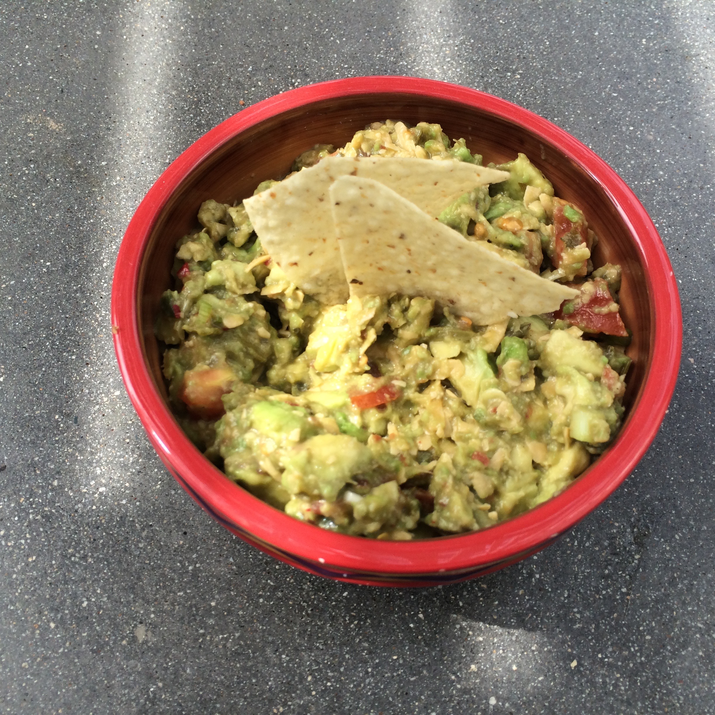 guacamole in a bowl